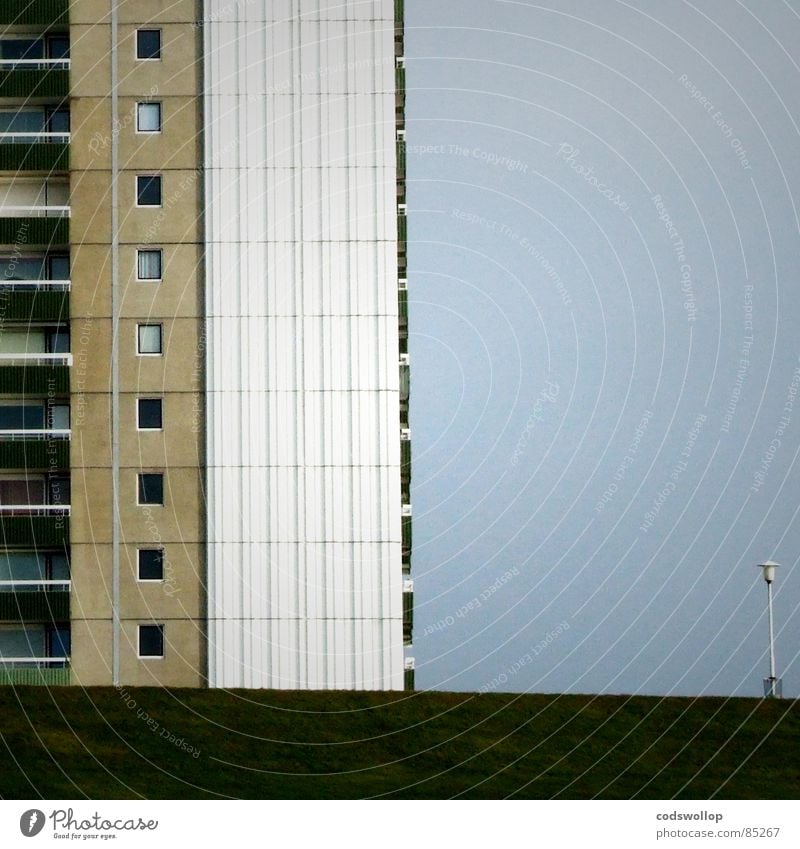 of the Window High-rise Street lighting Balcony 9 Detail Grief Distress block of flats residence grass windows nine