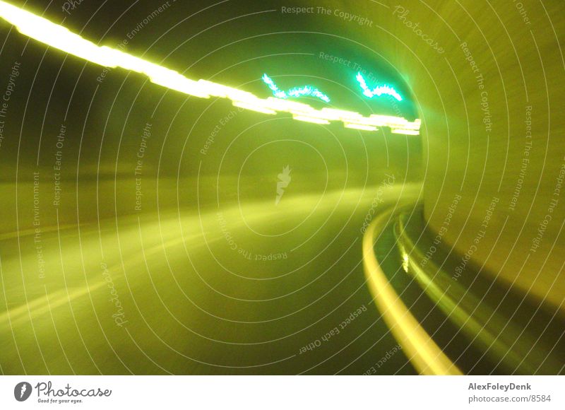 Swiss Tunnel I Switzerland Motoring Bright Visual spectacle Long exposure Light (Natural Phenomenon) Lighting