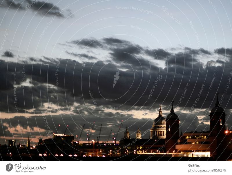 Night over London Capital city Downtown Skyline House (Residential Structure) Church Manmade structures Building Tourist Attraction Landmark