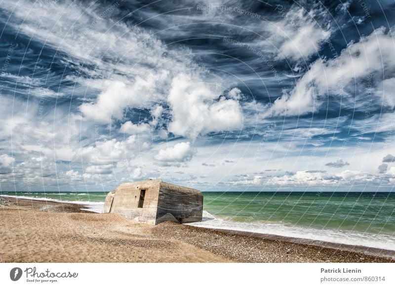 The Great Gig in the Sky IV Environment Nature Elements Water Clouds Sun Sunlight Climate Weather Beautiful weather Waves Coast Beach North Sea Ocean Old