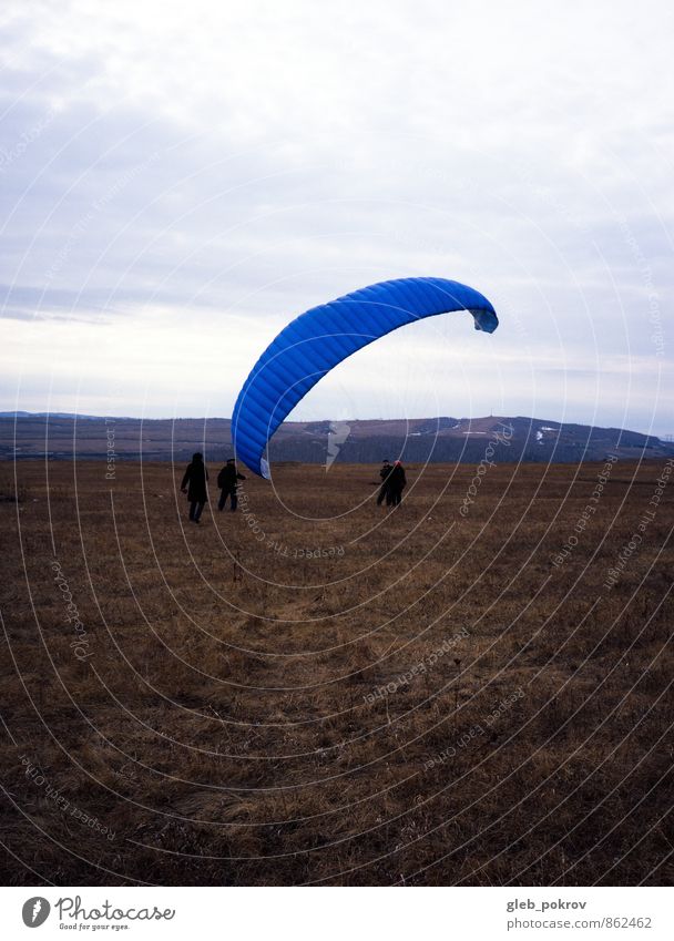 Doc #first try Lifestyle Tourism Adventure Freedom Human being Senior citizen Group Landscape Cloudless sky Autumn Grass Wild plant Emotions Truth Surprise