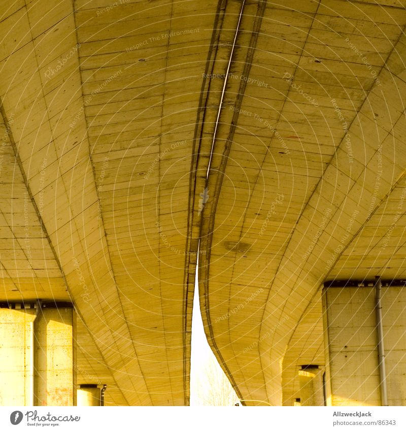 under the bridge Logistics Town Colossus Freeway Under Concrete Bridge pier Traffic infrastructure concrete pillar mass-produced Street Stone concrete head