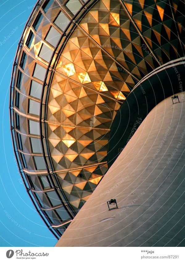 st. walter Berlin East Alexanderplatz Café Steel Sunset Evening sun Far-off places Zoom effect Abstract Landmark Art Television Round