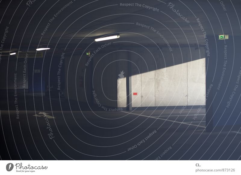 cause the crime scene sucked again. Parking garage Building Architecture Wall (barrier) Wall (building) Transport Motoring Emergency exit Neon light Dark Creepy