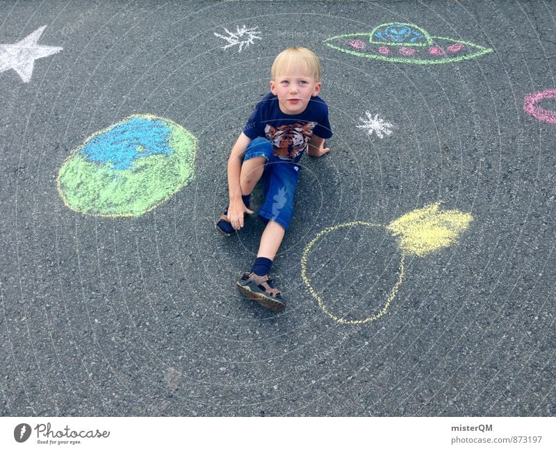 Little Kid Planet. Art Work of art Esthetic Contentment Infancy Kindergarten Childhood memory Parenting Childlike Foolproof Playing Children's game