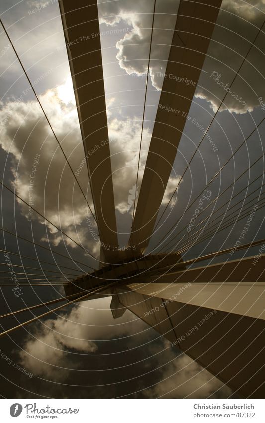 the dark side Clouds Freeway Speedway race Ludwigshafen Bridge Sky Pylon