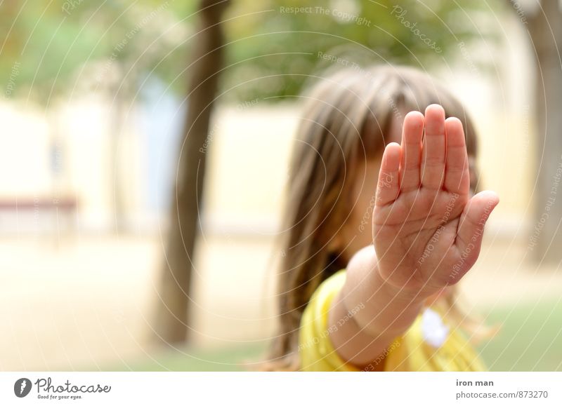 Playing Human being Child Girl Hand 1 Testing & Control Colour photo Exterior shot Day