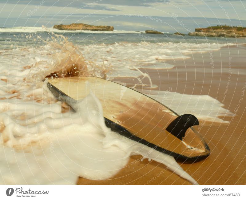 Now hurry up... Finn Great Ocean Road Surfing Surfboard Relaxation Australia Stagnating Break Waves Surfer Gush of water Bathing place Cast Joy Water splash