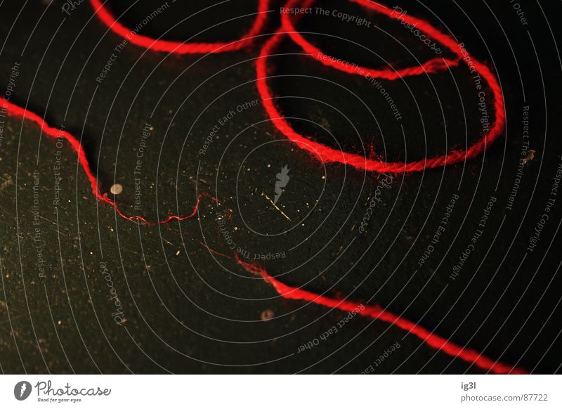 the red thread Inattentive Handbook Rope Red Doomed Recently Broken Destroy Blow Distributed Chaos Black Green Connection Muddled Relationship Concentrate