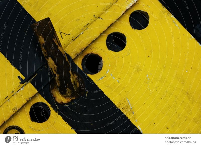 industrial warning Yellow Black Carrier Winterthur Industry Metal Construction site Structures and shapes