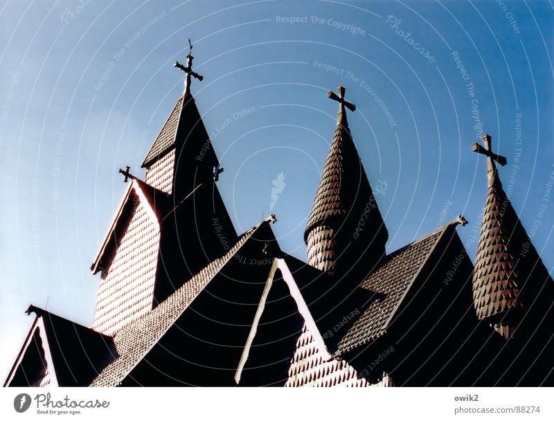 sign of faith Vacation & Travel Tourism Far-off places Freedom Summer vacation Back Beautiful weather Church Tower Roof Tourist Attraction Landmark Monument