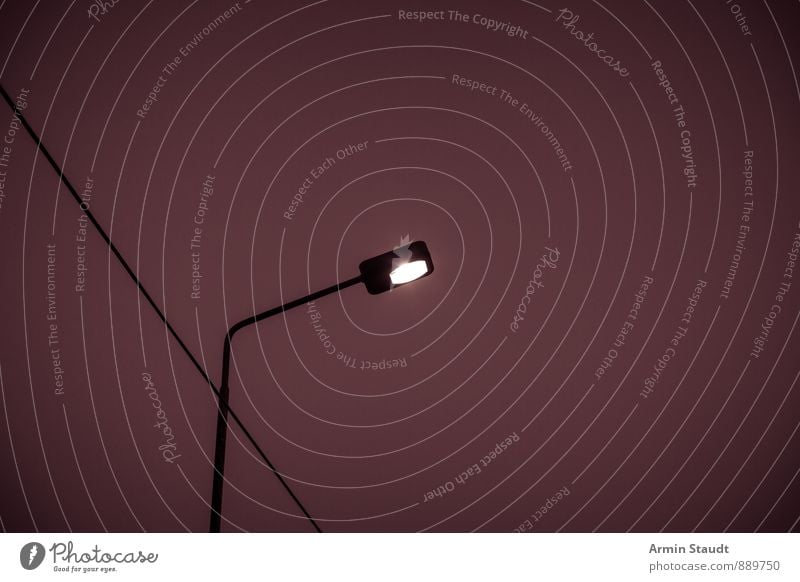 Lantern - Night - Cable Telecommunications Energy industry Sky Night sky Town Street lighting Old Dark Simple Retro Gloomy Moody Fear of the future Poverty