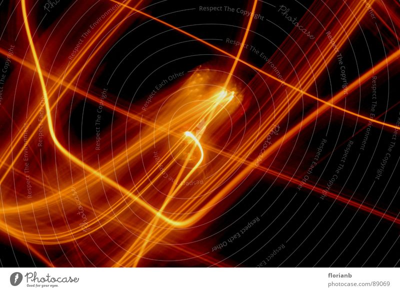 Totally moved! Light Black Long exposure Speed Interior shot Radiation Orange Bright nimble Beam of light Movement