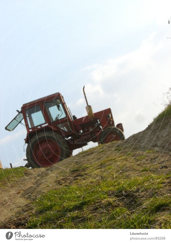 hit by a tractor Field Tractor Agriculture Upward Americas tilted position