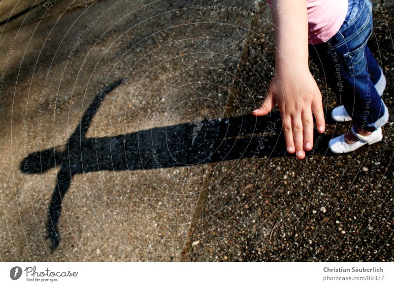 Angels cast shadows too Concrete Hand Child paula Shadow Farm Jeans partner child Arm Legs