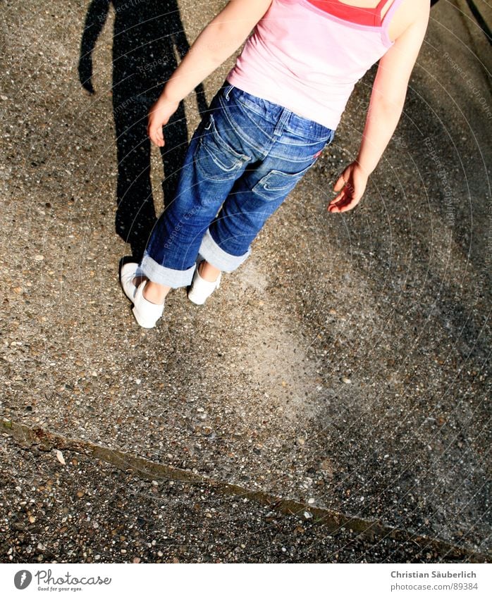 Angels also cast shadows II Concrete Hand Child paula Shadow Farm Jeans partner child Arm Legs