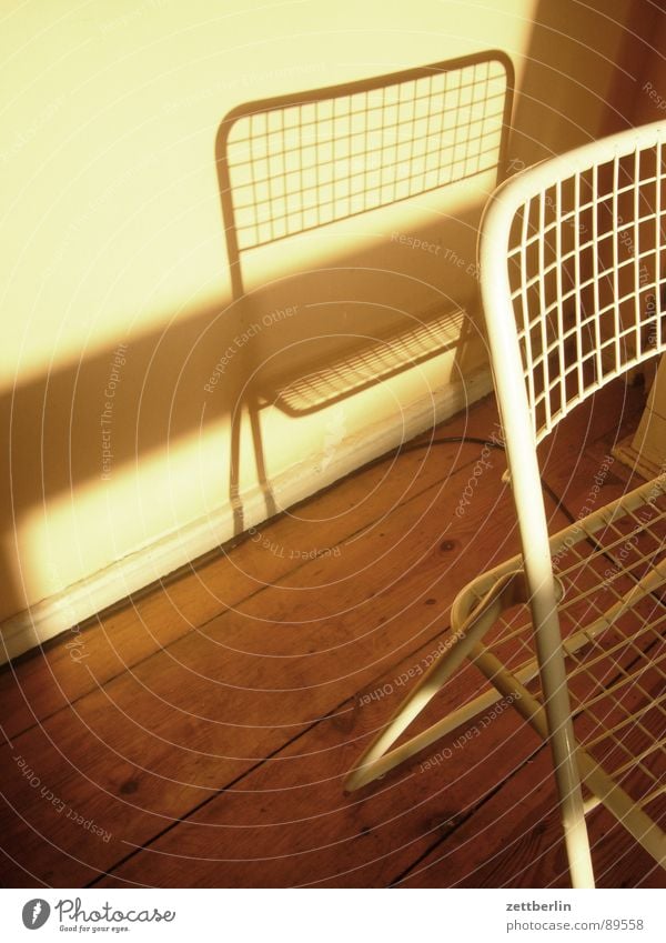 chair Furniture Ambient Shadow Shadow play Wall (building) Wall (barrier) Flat (apartment) Old building Tenant Landlord Closing time Living room Chair