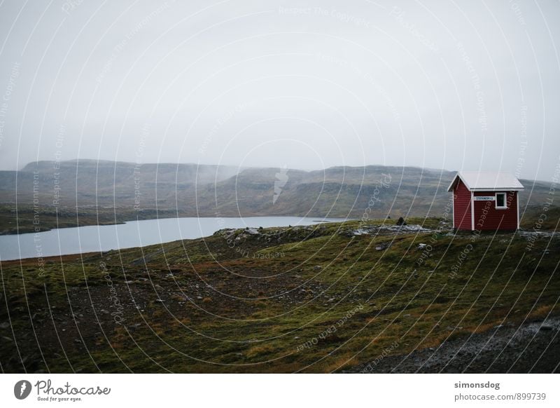 I'm in Iceland. Landscape Autumn Lake Vacation & Travel Hut House (Residential Structure) Carpet of moss Rainwater Clouds Vacation home Loneliness Vantage point