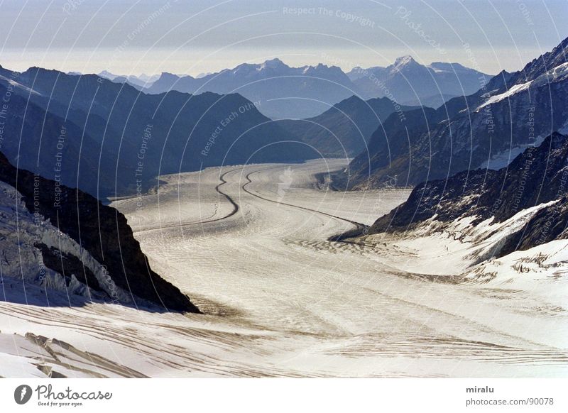 View Jungfraujoch Aletsch glacier Switzerland Glacier World heritage Mountain virgin yoke Ice spinx Alps world heritage site Snow