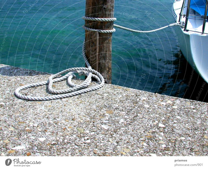 moor Watercraft Drop anchor Footbridge Lake Rope