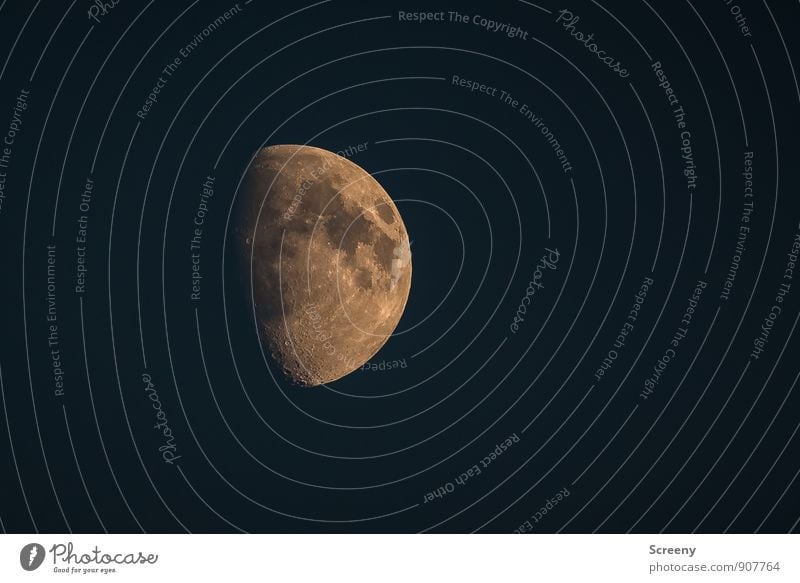 tactile Environment Nature Sky Cloudless sky Moon Illuminate Large Round Esthetic Uniqueness Idyll Far-off places Volcanic crater Colour photo Exterior shot