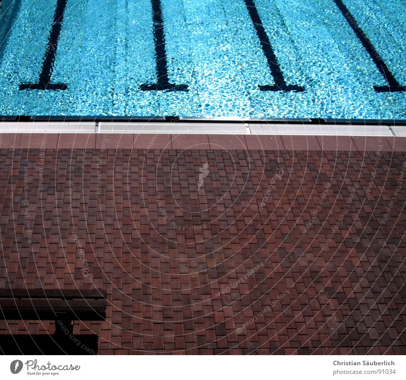 Bathing season 2007.5 Swimming pool Flow Cold Green Summer Chlorine Black Park bench Sports Playing Water Railroad markings Stairs Handrail Tile Clarity Blue