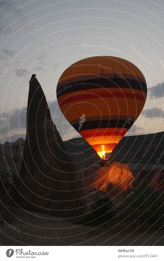 Kapadokya Balloon flight Balloon basket Landscape Sunrise Sunset Mountain Tufa Cappadocia Discover Flying To enjoy Exceptional Fantastic Tall Emotions Joy Happy