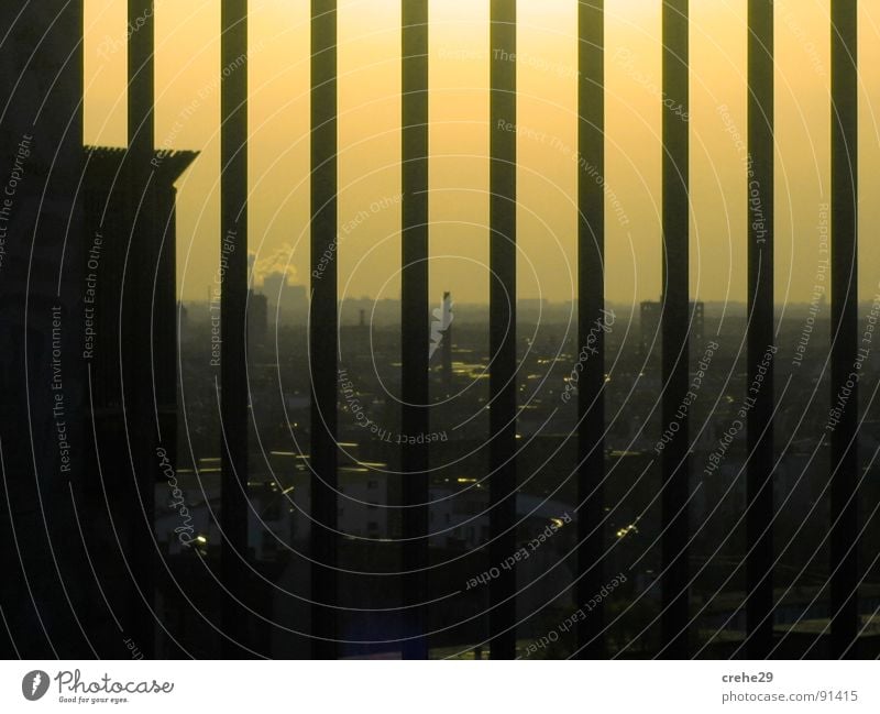 Berlin Night Agents Government Yellow Grating Fence Direction Town Light Way out Captured Capital city Germany Sky Shadow metal grid Penitentiary