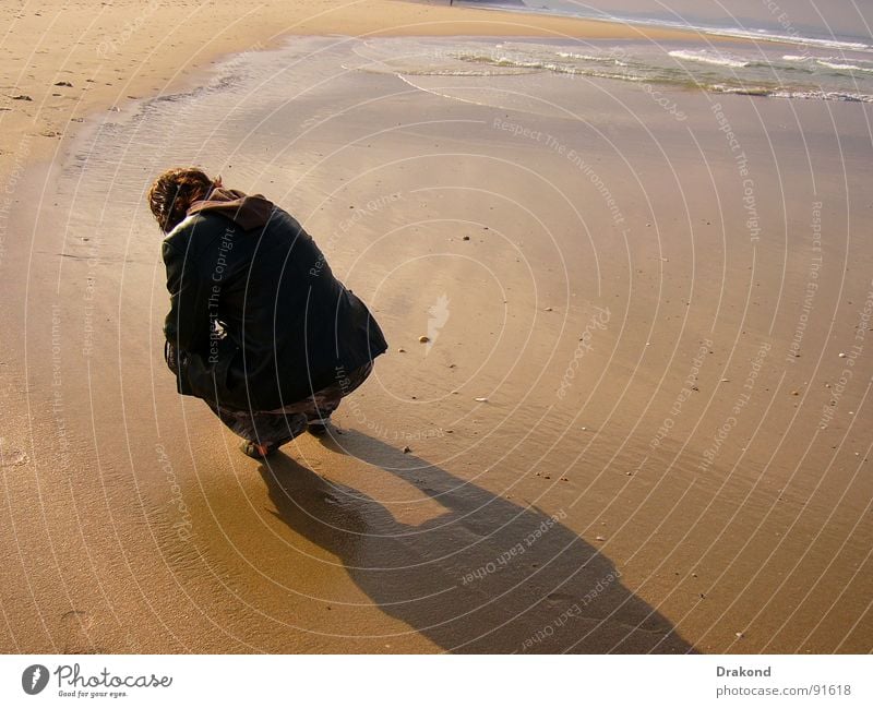 Zahara Cadiz Beach Spain Andalucia Woman Summer Jump Coast Human being persons water sun Sand shade free air Shadow frees air