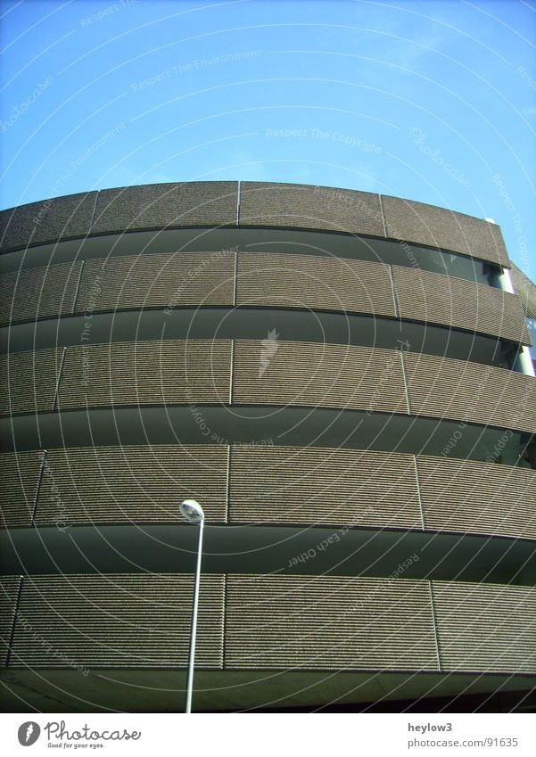 untitled².. Parking level Parking garage Lantern Lamp Light 5 Environmental pollution Gray White Architecture Sky Blue