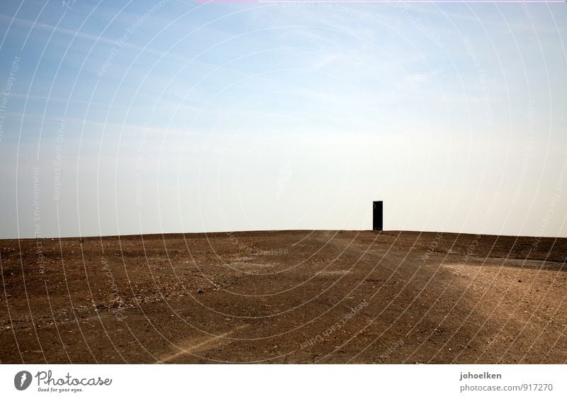 ... for the Ruhr area Art Sculpture slab Slab for the Ruhr area Landscape Sand Sky Beautiful weather Desert Slagheap Essen The Ruhr North Rhine-Westphalia