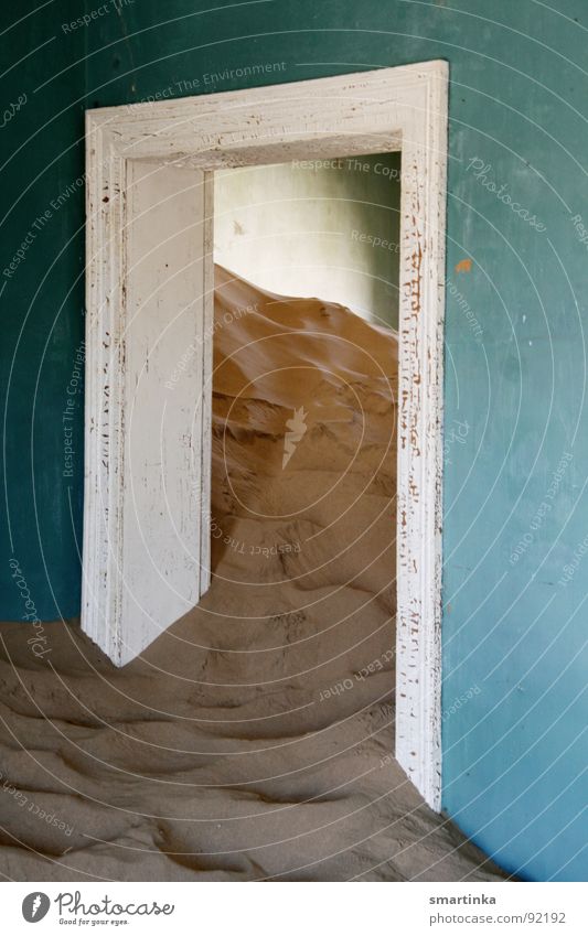 Desert Residence II Decline Ruin Ghost town Luderitz Namibia Derelict Sand Kolsmankuppe diamond fever diamond restricted area german abroad German settlement