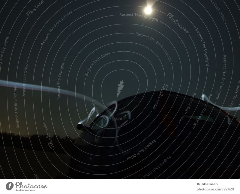 Moonlight Shadow Night Dusk Magic Long exposure Celestial bodies and the universe Car darkness Light Star (Symbol) Stars