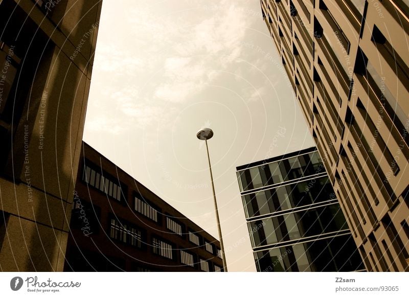 overgrown High-rise House (Residential Structure) Manmade structures Building Lantern Geometry Sharp-edged Round Golf club Perspective Green Yellow Physics Dark