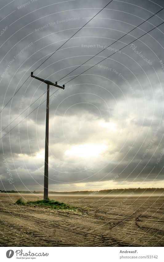 there's supposed to be rain. Storm Gale Hurricane Clouds Dramatic Electricity Electricity pylon Field Thunder and lightning Summer Weather Hail Rain Wind