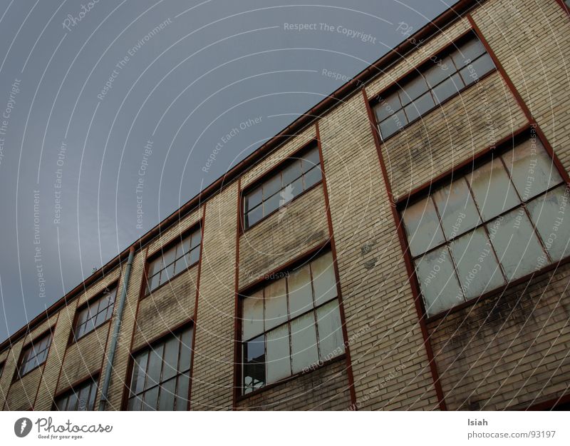 Skywards Winterthur Window Reflection Broken Preservation of historic sites Tumbledown Industry hallelujah Upward sulzer labüsch neee no concrete wall