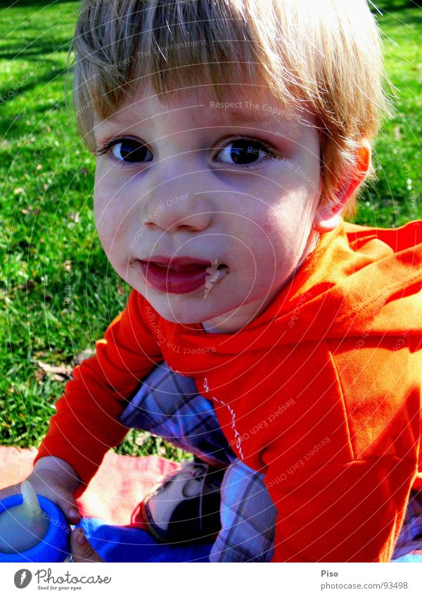 if I wanted to, I could run away, too. Summer Sunday Toddler Joy Interest Boy (child) Portrait photograph Face of a child Partially visible Section of image