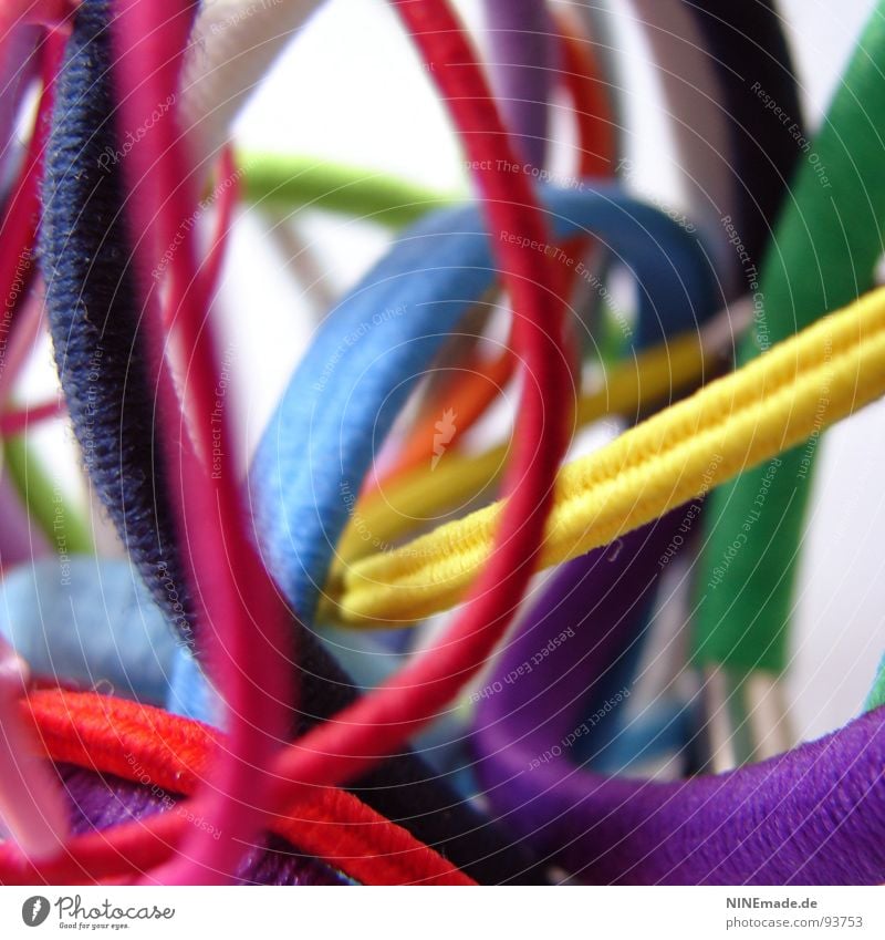 coloured rubbers ... I Rubber Attachment Hold Bond Round Elastic Multicoloured Red Violet Green White Pink Blue Light blue Dark green Bright green Bilious green