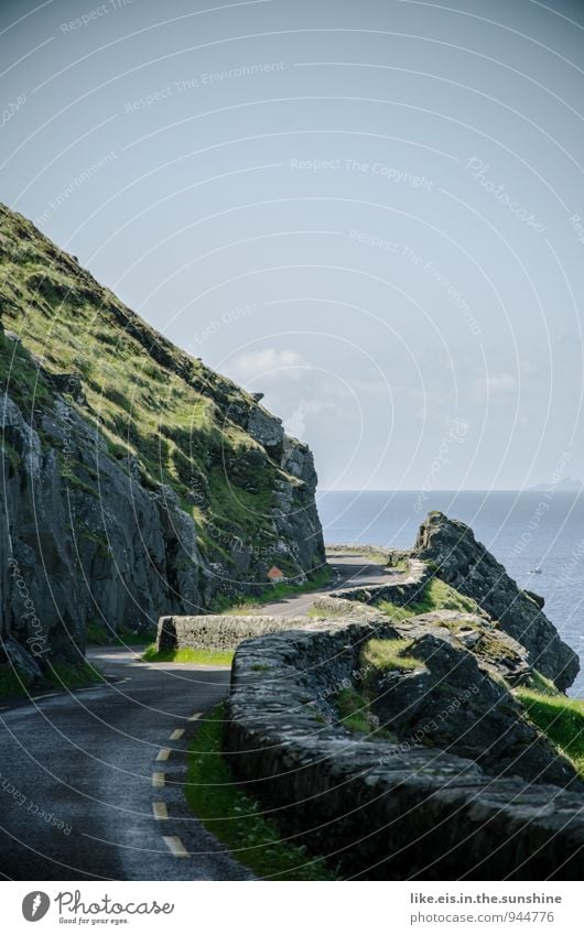 I hope no one comes now! Environment Nature Landscape Far-off places Ireland Coastal road Street Vacation & Travel road trip Colour photo Subdued colour