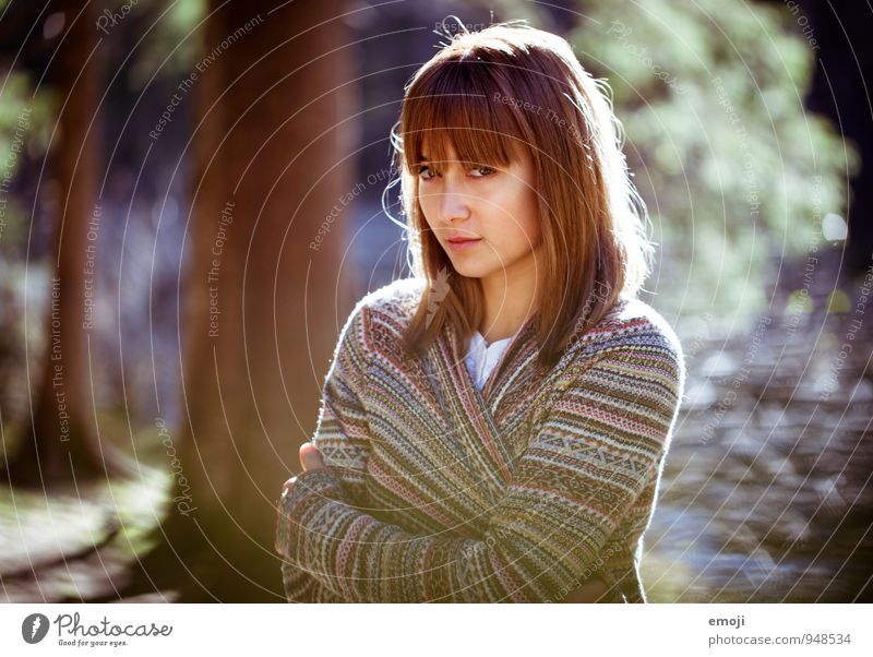 ulna Feminine Young woman Youth (Young adults) 1 Human being 18 - 30 years Adults Forest Beautiful Colour photo Exterior shot Day Shallow depth of field