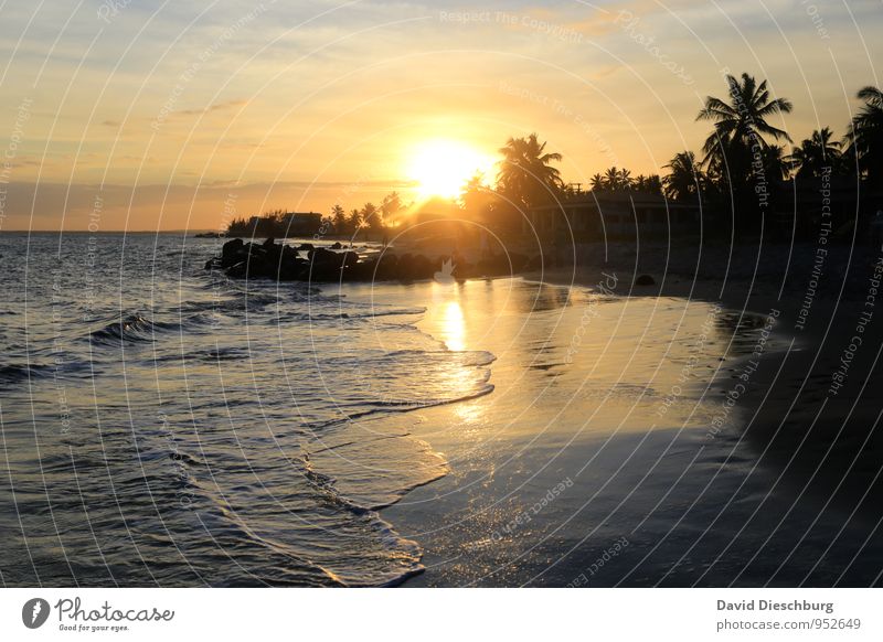 Only the sound of the sea... Vacation & Travel Far-off places Summer vacation Sun Sunbathing Beach Ocean Island Waves Nature Landscape Water Sky Clouds