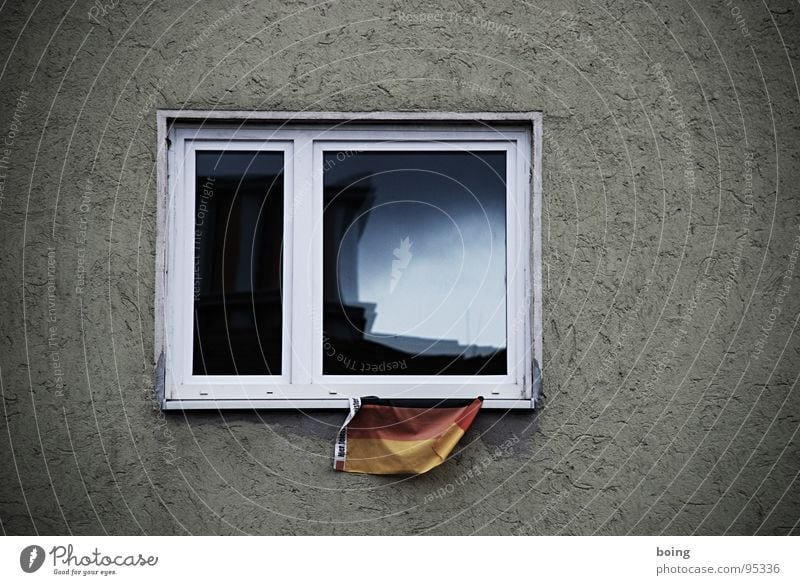 Here celebrates Scheibenkleister! Window Flag Germany German Flag Federal eagle Feasts & Celebrations Fan Washed out Bleached Prefab construction Woodruff