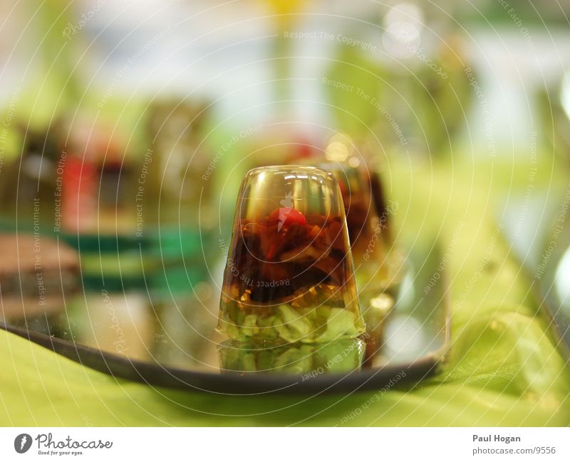 culinary art Jellied meat Macro (Extreme close-up) Blur Green Healthy Nutrition sideboards