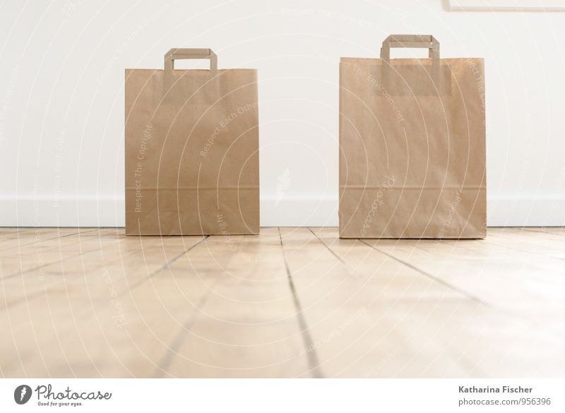 no longer alone Packaging Design Paper bag Containers and vessels Floor covering Interior design Carry handle Shopping bag Wooden floor Recycling