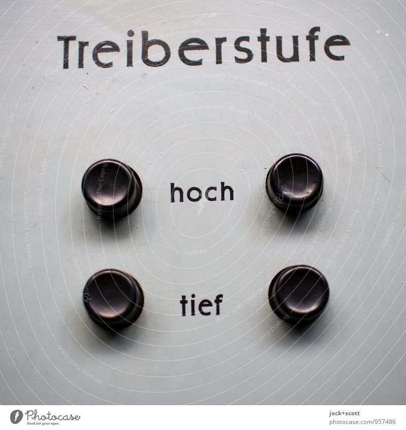 Keys for driver level high or low Machinery Energy industry GDR Buttons Metal Plastic Word Tall Deep Authentic Simple Retro Gray Selection 4 Testing & Control