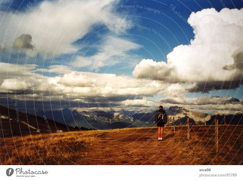 Annecy 6 - Width Man Clouds France Loneliness Small Vantage point Human being Sky Mountain