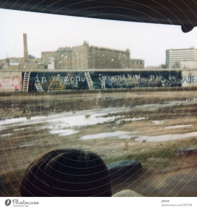 ...and you're out! I Going Ally The Wall Monument GDR Escape Border post Historic Germany Wall (barrier) Berlin East Assassin No man's land Landmark