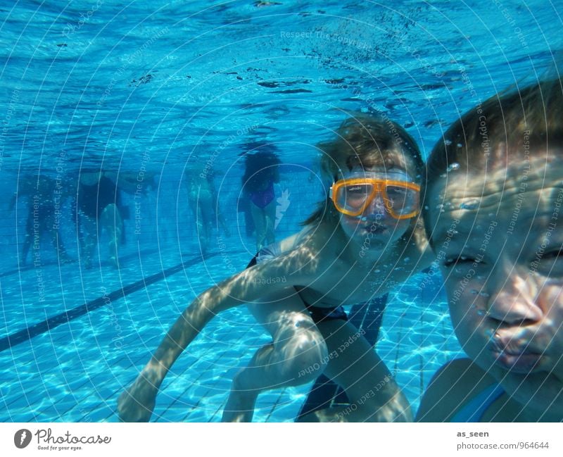 underwater gymnastics Fitness Swimming & Bathing Sports Training Masculine Feminine Girl Boy (child) Brothers and sisters Infancy Youth (Young adults) Life 2