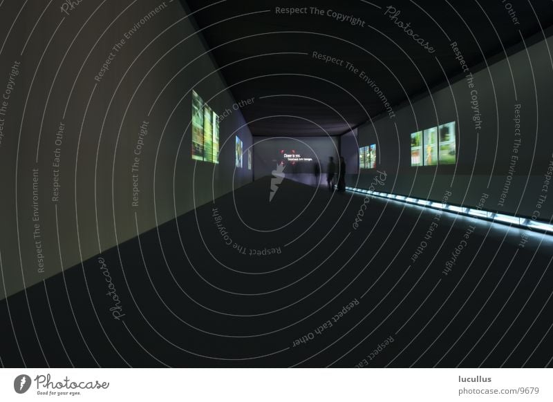 IAA 2004 Daimler Architecture Long exposure Night Projection Exhibition Window Room Art Corridor