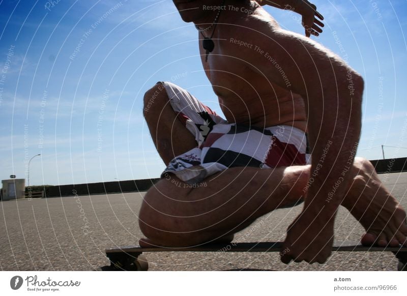 no waves I Parking lot Seignosse Summer Ocean Key Sports Playing Joy Beach Coast Skateboard Sun Coil Musculature